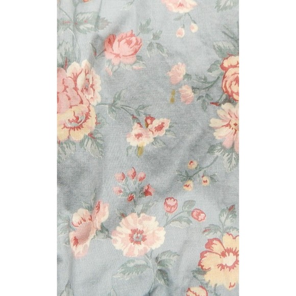 Gunne Sax Blue Prairie Floral Dress Cotton Lace Womens Medium Buttondown 1970's - Picture 11 of 14